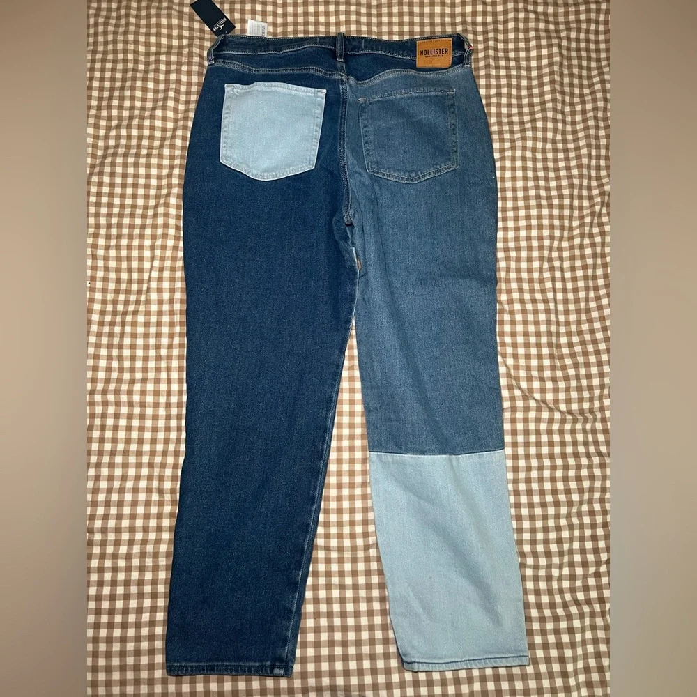 Hollister Men's Blue Patchwork Jeans - Picture 4 of 6